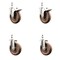 Service Caster 5 Inch 316SS High Temp Glass Filled Nylon 10mm Stem Caster Lock Brake, 2PK SS316TSTTL20S514-GFNSHT-M1015-2-S2 - alternate 1
